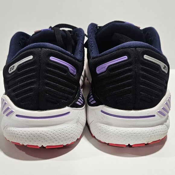 Brooks Adrenaline GTS 22 Women’s 9W Running Shoes Navy Pink - Picture 9 of 10